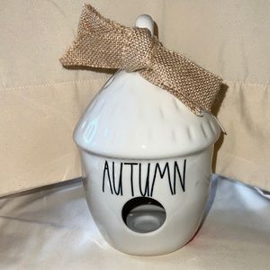 Rae Dunn AUTUMN Tiki Hut Bird House made by Magneta.